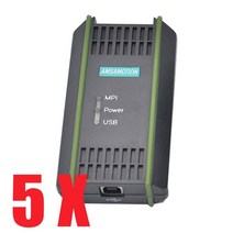 지멘스 s7-300 mpi 다운로드 pc 어댑터 용 5 조각 프로그래밍 케이블 simatic 6es7 972-0cb20-0xa0 usb-mpidpppi 네트워크, 0cb20 절연, 2.5m