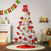 크리스마스 엔젤 화이트 트리 180cm 장식 DIY 풀세트, 단품