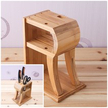 뉴리웹 6구 주방칼꽂이 원목칼꽂이 나무칼꽂이 칼거치대