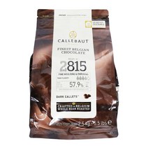 칼리바우트 다크초콜릿 815 코인 초콜릿 벨기에 베이킹 초콜릿 제빵재료, 2.5kg, 1개
