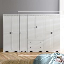 [1만원 추가할인중!]장인가구 세이지 K6 2000 옷장세트 B형, 화이트
