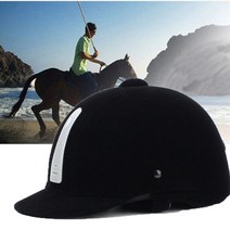 승마챕스 승마 헬멧 사이클링 클래식 벨벳 54-62cm 조정 가능한 모자 커버 보호, 03 Black L 58cm