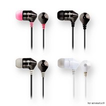 초경량 커널형 스포츠 이어폰 스포츠 런닝 헬스 이어폰, BLACK-HOTPINK