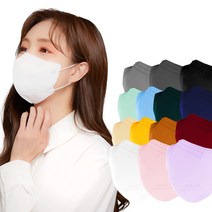 설윤마스크 (당일배송) (50매입) 국산 새부리형마스크 컬러마스크 대형 중형 소형 블랙 베이지 귀편한 일회용 새부리형 숨쉬기 편한 5매입포장 마스크, 대형 화이트 50매