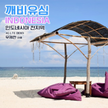 깨비유심 인도네시아 전지역 4G LTE 데이터 6일 이용 유심 출국전 불량 유심 확인 가능 (4362531), 김해 공항 수령