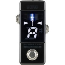 코르그 Korg 기타 페달 튜너 블랙, PB-X-MINI