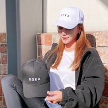ROKA 데일리모자 커플모자 볼캡 화이트 블랙