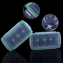 Banggood 투명 방수 배터리 케이스 홀더 보관 상자 2 개 18650 또는 4 CR123A, 01 battery case
