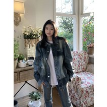 여자 청자켓 봄 여성 데님 재킷 루즈핏 빈티지 캐쥬얼 패션 가을