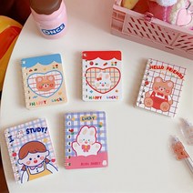 FOM 귀여운 캐릭터 미니 스프링 수첩, 4.하트곰, 쿠팡 4.하트곰