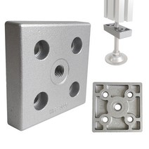 프로파일 조립용 풋베이스 80X80 M12 ( 조절좌 연결용 ), 1개