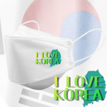 인쇄마스크 아이러브코리아 대한민국 태극기 마스크 25매 모델명 dki_30 KF94 3D입체형