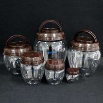 페트 단지병 2kg 4개입 항아리 플라스틱 양념통 반찬통 김치통 젓갈통 대광구 광구, 4개