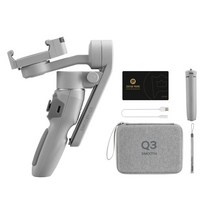 짐벌 셀카봉 스마트폰 삼각대 오즈모바일 짐발 ZHIYUN 공식 SMOOTH Q3 3축, 협력사, 회색 콤보