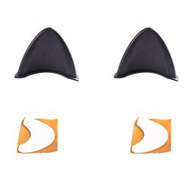 풀페이스 헬멧 클래식 바이크 오토바이 자동차 헬멧 악마 뿔 귀여운 고양이 귀 장식 모토크로스 풀 페이스 오프로드 액세서리 2 개, CHINA, 2pcs Black Cat