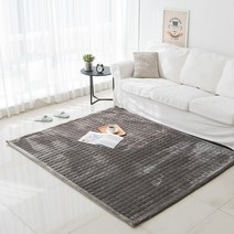 프리미엄 모던 컬러 5밀리 푹신 밍크 극세사 러그 대형 거실 안방 실내 알러지 아토피