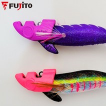 후지토 팁런왕 에기마스크 싱커 무늬오징어 한치낚시 FUJITO 데스페라도, 20g UV핫핑크(2개입)