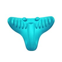 어깨마사지 목 어깨 마사지 온열치료기 목어깨 스트레처 경추 척추 교정 지압 요법 견인 장치 마사지 베개, [04] B-Blue