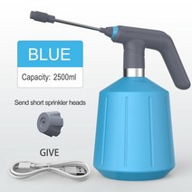 세차 고압 스팀 폼 건 스노우 밀대 하부 2.5L 전기 식물 미스트 스프레이 병 자동 정원 물을 수 있는 물, 05 2.5L Blue