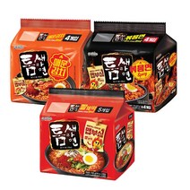 팔도 틈새라면 3종(빨계떡5입+볶음면4입+매운김치4입) 라면 즉석 한끼 간식 밥 라멘 점심 박스 면 종류 가격 차박 음식 여행 캠핑 야식
