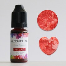 견고한 컬러 액체 안료 에폭시 수지 틴트 UV 착색제 염료 보석 만들기 musr999, 18 빨간