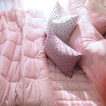 아트박스/메종텍스타일 정전기가 적은 노스파 크로스 극세사 차렵이불 세트 Q 핑크