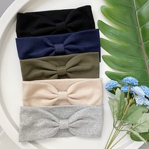 레인걸 얇은골지리본 헤어밴드 8센티 니트 반다나 머리띠