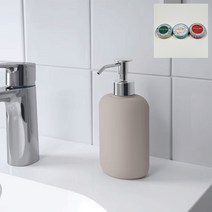 이케아 에콜른 물비누통 욕실용품 디스펜서, 베이지+DASHY행주1개, 1개