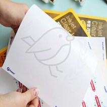새임 잉크젯 투명라벨 1칸 5매 병라벨 냉장고라벨 스티커용지