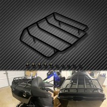 할리데이비슨 데코레이션 투어 팩 팩 수하물 탑 랙 블랙크롬 투어링 킹 글라이드 호환품, 수화물 선반, 1개