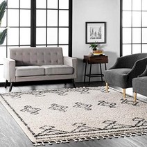 카페트 모로코 다이아몬드 러그 오프 화이트