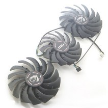 게이밍 XZ 그래픽 카드 냉각 팬 PLD09210S12HH DC12V 0.40A 4 핀 MSI RTX2070S 2080, 1 set