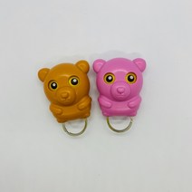 치구팔구 차 키 열쇠 에어팟 마스크 걸이 보관 함 부엉이 후크 집들이 선물 다이소 현관 자석 정리, 1개, 곰돌이(핑크)