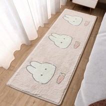 꽃 동물 만화 캐릭터 매트 러그 감성 인테리어 단모 토끼 강아지 곰 딸기 벨벳 그림 애니메이션