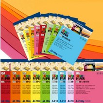 [동화오피스] 두성종이 OA 팬시페이퍼 180g 15매 / 두꺼운 A4 색지 상장용지, R03.흰배추색