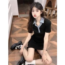 여성 여름 반팔 pk 피케 원피스 B03