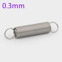스프링 인장 압축 금형 토션 코일 와이어 스테인레스 스틸 장력 연장 외경 길이, 0.3mm 10개, 3mm, 50mm