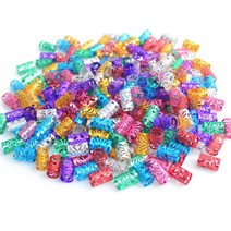 레게 헤어링 드레드 포인트 장식 50P 색상랜덤 블레이즈 땋은머리 스타일 파마 펌 클립 힙합 패션 셀프 미용 아이템 악세서리