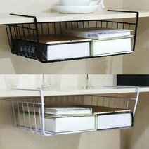 철제 수납걸이 철망 바스켓 다용도 틈새 선반 상부장, 화이트