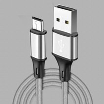 핸드폰케이블 고속 충전 멀티 샤오미호환 레드미 노트 5 프로용 마이크로 USB 케이블 안드로이드 휴대폰 데이터 S7 충전기 1m 2m 3m, [04] 은, [01] 0.25m