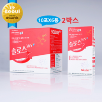 솔로스 먹는 무수결정 포도당 가루 스틱 활력 충전 에너지 파인애플맛 빠른 흡수력 비타민B 홍삼 타우린 호자차 아연 분말, 2박스, 5g_10포_6통