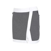 [볼빅골프웨어] [볼빅] 여성 골프 배색 패턴 큐롯 스커트 VLCUL316_BK