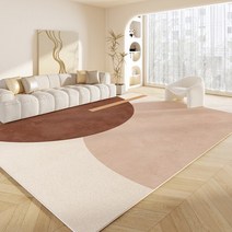 대형코지매트 매트 카펫 러그 모던한 럭셔리 북유럽 스타일 거실 장식 홈 침실 침대 옆 넓은 공간 발코니 휴대품 보관소 미끄럼 방지