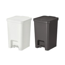 시스맥스 13L 휴지통 페달형 Pedal Waste bin, 아이보리