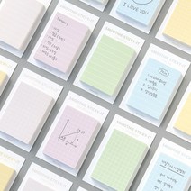스무디 Ver.2 스티키 점착메모지, 06.Grid Cream