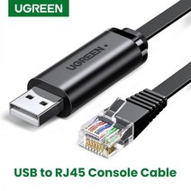 Ugreen USB to RJ45 콘솔 케이블 Cisco 라우터 용 RS232 직렬 어댑터 1.5m USB RJ 45 8P8C 변환기 USB 콘솔, 01 1.5M_01 Console Cable