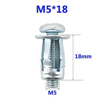 자동차 나사용 꽃잎 리벳 잠금 너트 볼트 확장 클램프 벽 철 알루미늄 고정 번호판 M4 M5 M6 M8, [02] M5x18(5set)
