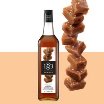 1883 루틴 솔티드 카라멜 시럽 1000ml 카페 음료 커피 대용량 시럽 시솔트 카라멜마끼야또 라떼 단짠 토핑 시럽, 1개