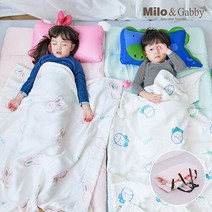 밀로앤개비 [밀로앤개비] 분리형 모달 사계절 어린이집 낮잠이불 미니베개 세트, 리틀캐리커처 딜런/미니발레리나로라1마이크로 미니베개솜1