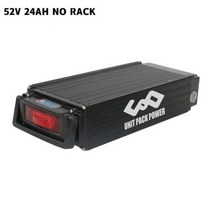 자토바이 용품 전기자전거 배달용후면 랙 전기 자전거 배터리 48V 20Ah 36V 40A BMS 18650 셀 Ebike, 17 52V 24AH NO RACK